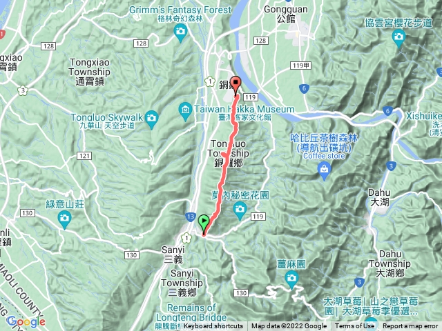 三員縱走 (三義天后宮登山口)