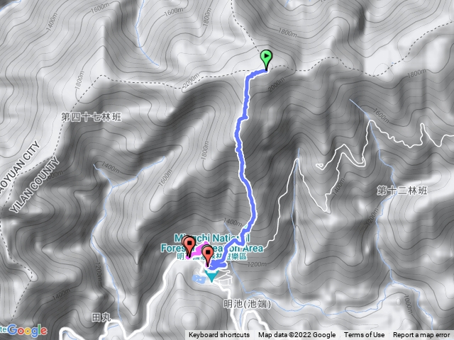 巴博庫魯山～第一登山口原路來回