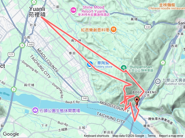 苗栗火炎山左側登山北鞍回