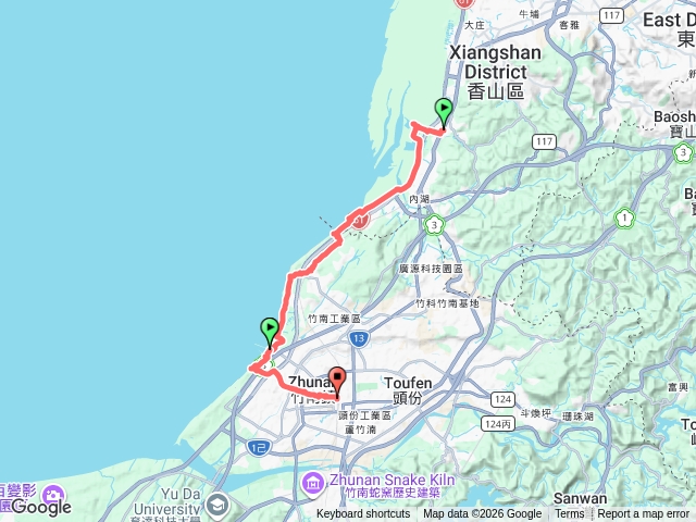 新竹香山車站-苗栗竹南車站