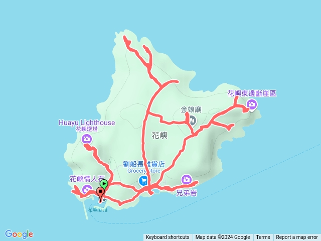 澎湖花嶼全島探行（標示路點）