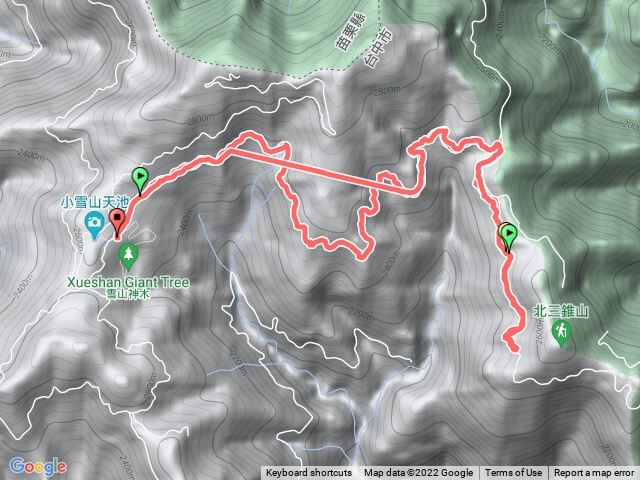 北三錐山登山口