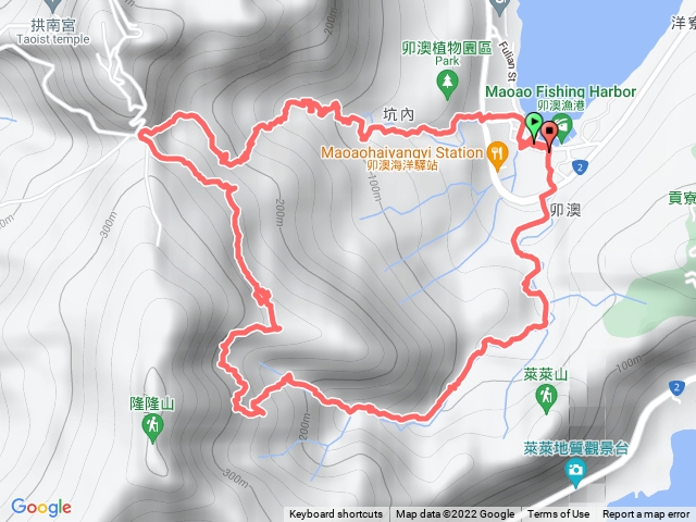 卯澳(福卯)古道南北線O形，6.3公里。