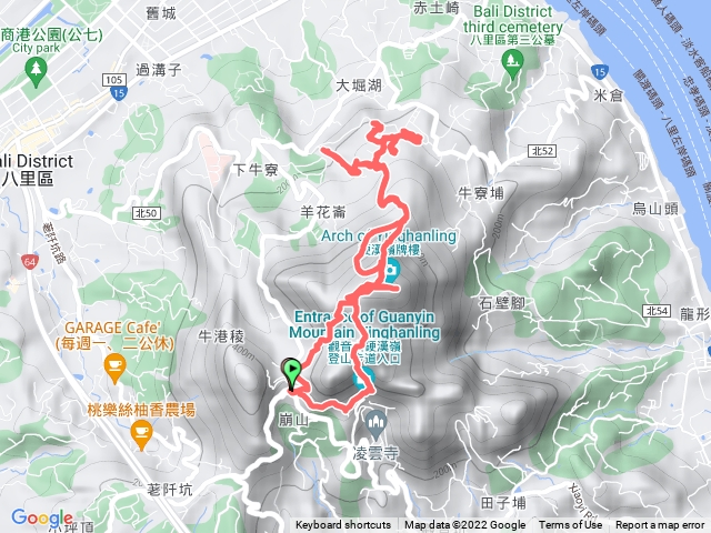 風櫃斗湖土路→牛埔寮古道→小黃山(雙塔奇岩)→小桂林(岩壁隱潭)→戮力同心 石雕公園→五彩大岩壁→硬漢嶺→硬漢嶺步道→林梢步道。