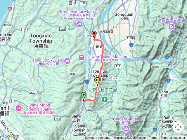 三義車站燈籠福德宮三角山三角山北峰雙峰山雙峰山西峰雙峰山北峰員屯山銅鑼車站