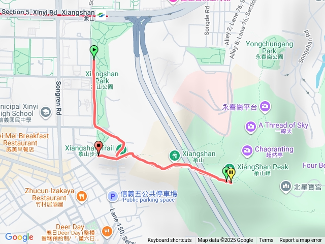 象山捷運站，象山六巨石逸賢亭預覽圖