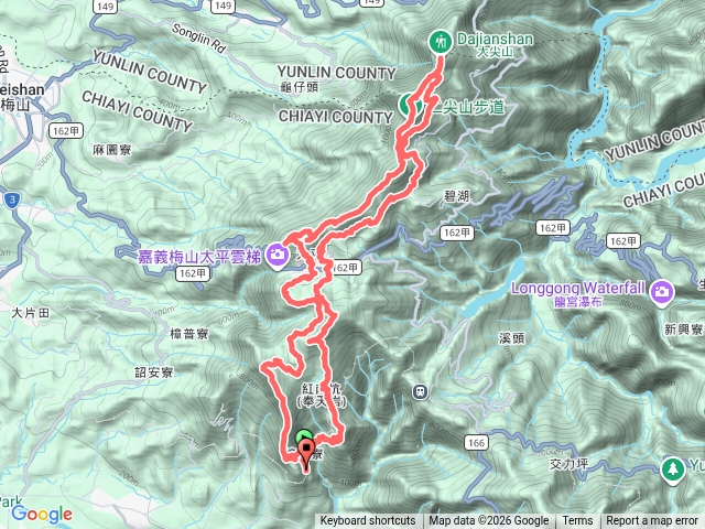 阿拔泉大尖山獨立山O繞