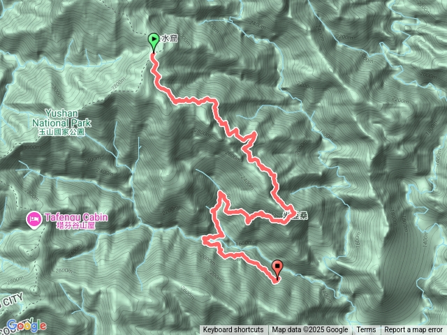 八通關越道路 之 大水窟山屋~塔達芬營地