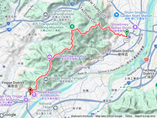 2026-09-13 樹鶯蹤走.gpx預覽圖