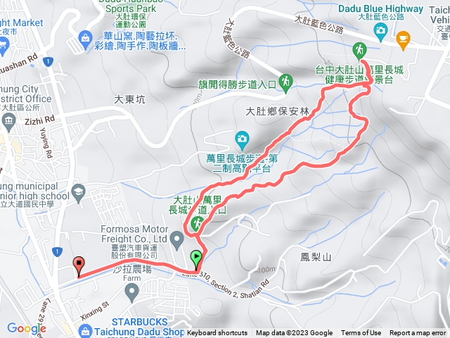 大肚萬里長城步道