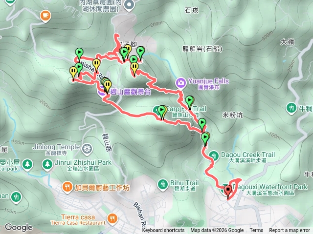 大溝溪-內湖三尖-圓覺瀑布-米粉坑生態園區預覽圖