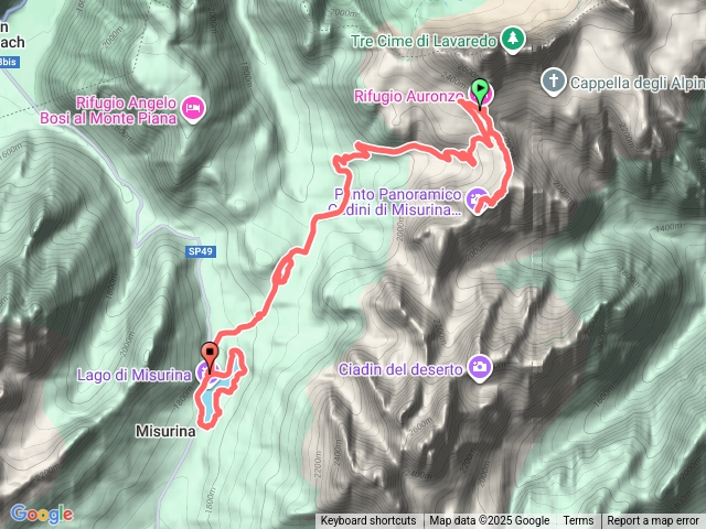 卡迪尼山脈米蘇里娜湖