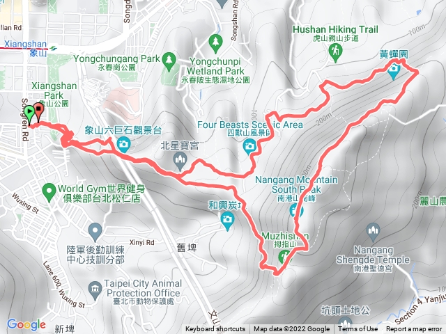 四獸山+九五峰+南港山