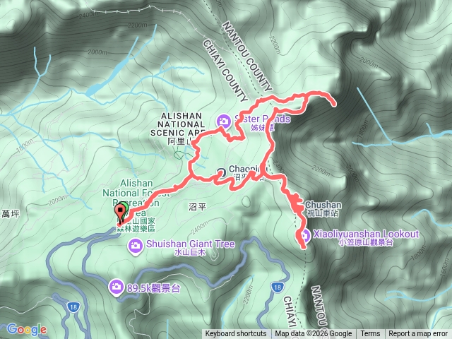 祝山、小笠原山、對高岳及姐妹潭、受鎮宮預覽圖
