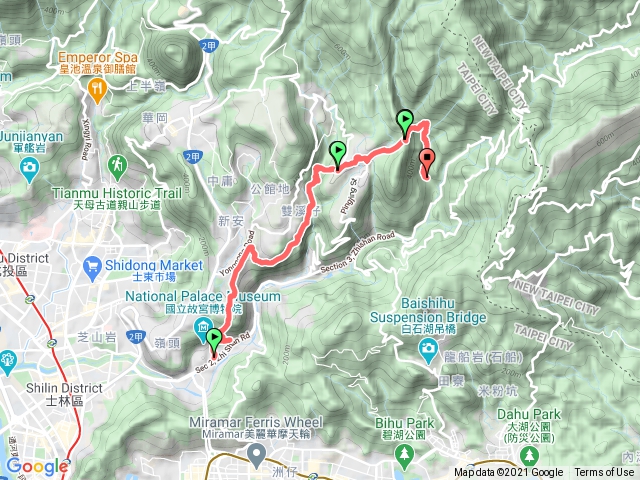 故宮上平等里，坪頂古道下聖人橋