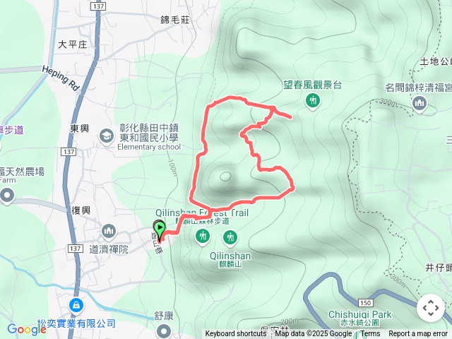 0.8k--水鹿名樹--哭坡--1.4k水路--田中大小劍--老胡休息站（泡茶）--1.6k下