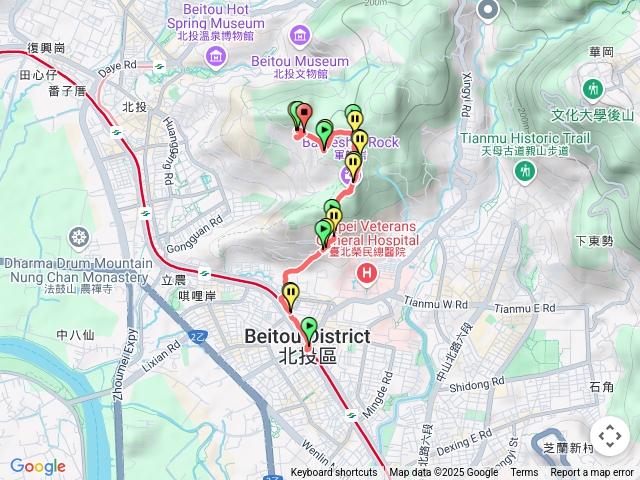 軍艦岩親山步道（石牌捷運站-照明禪寺）