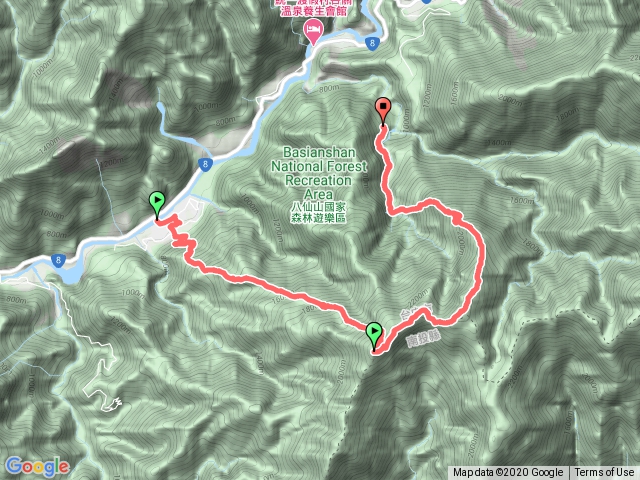 2020/12/05~06南松鶴上八仙山參訪八仙山駐在所，伏地索道