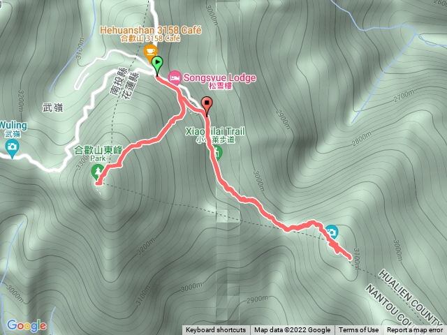 合歡東峰+小奇萊步道