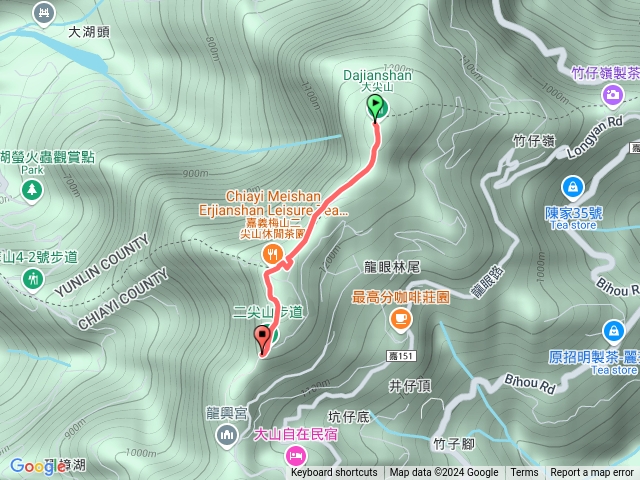 雲林－臺灣百大必訪步道雲嘉大尖山、二尖山步道20241202