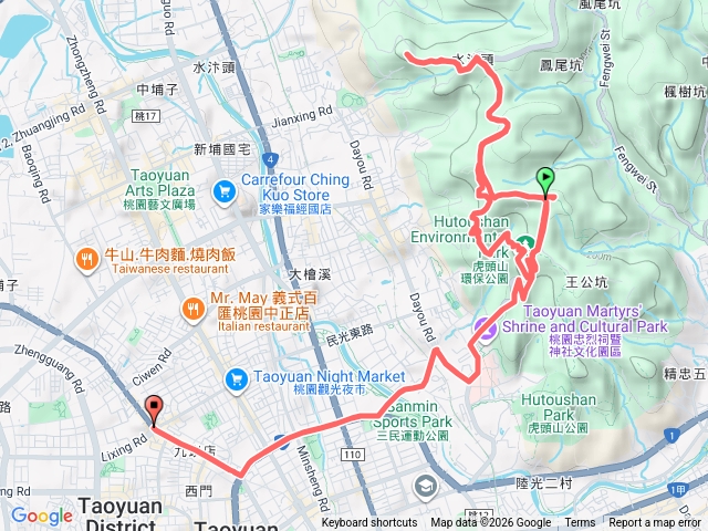 20260111虎頭山-福頭山-水汴頭山-鳳岩山-太極步道-虎頭山環保公園預覽圖