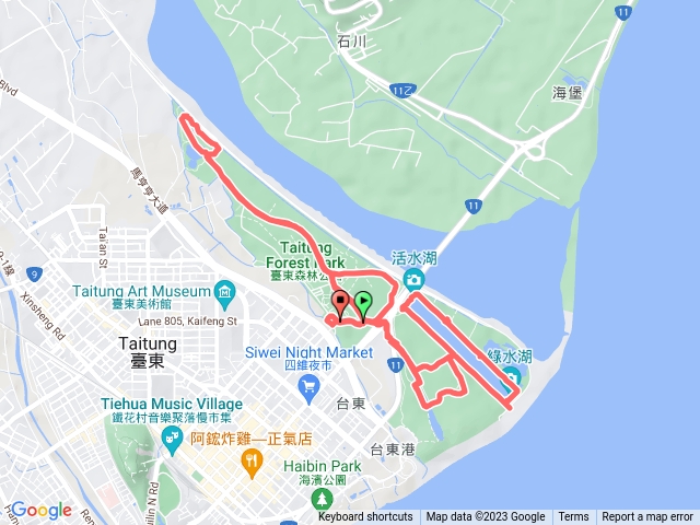 台東公園腳踏車繞行預覽圖
