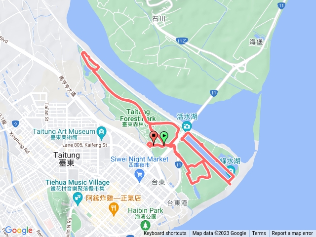 台東公園腳踏車繞行