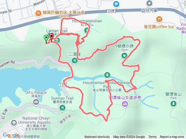 蘭潭後山步道紅毛埤山