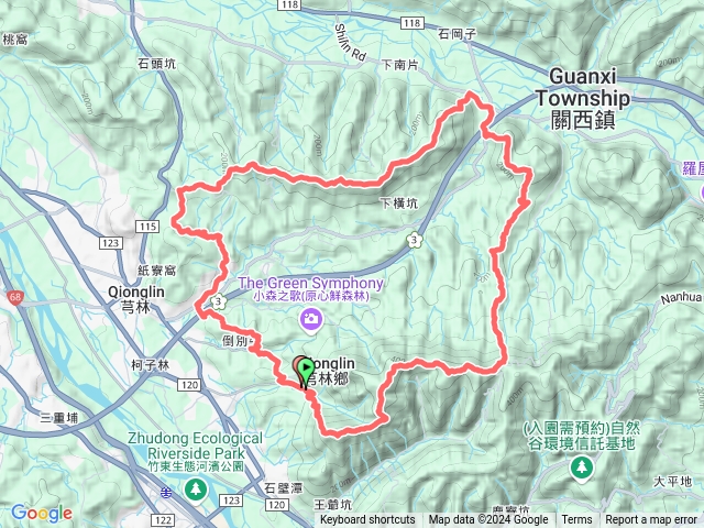 石壁潭-坑尾稜線-樟流水稜線連走o型