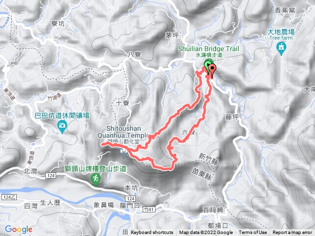 小百岳29-20221029 獅頭山（藤坪-六寮-九九-獅山-水濂橋-水濂洞）