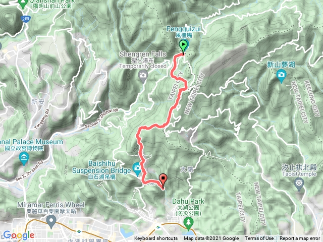 2021年臺北大縱走：尋寶任務臺北大縱走第四段：風櫃口至中華科大202112011328