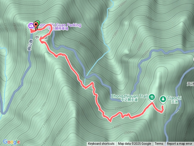 南橫中之關古道～天池預覽圖