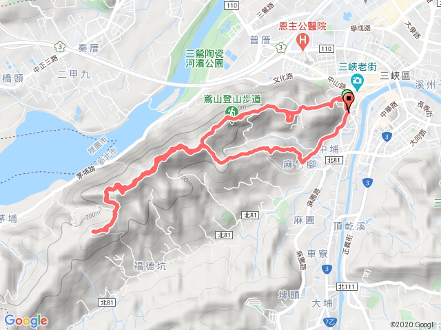 鳶山-大彩璧-五十分山 O型路線