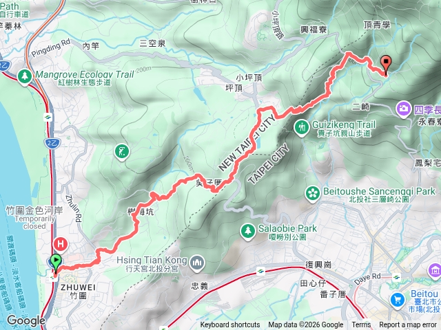 竹圍捷運站-樹梅坑溪步道-清天宮預覽圖
