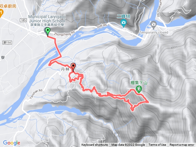 棚集上三角點嘴陡路線