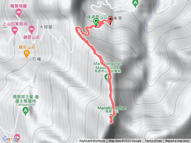 馬那邦山（珠湖登山口）