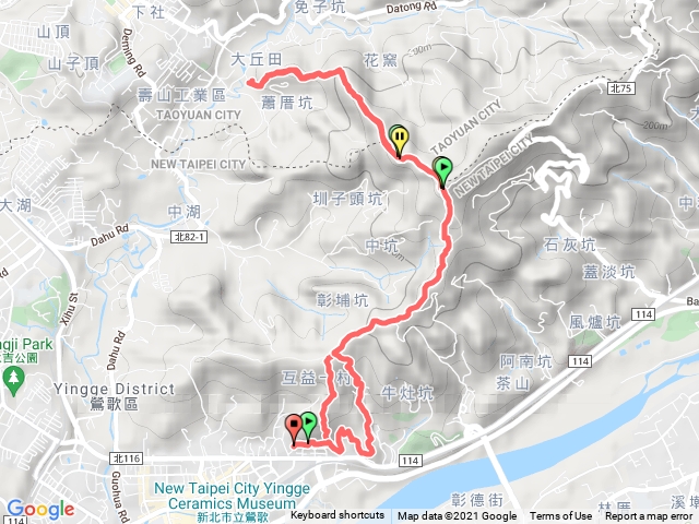 鶯歌石，光明稜線，福源山步道