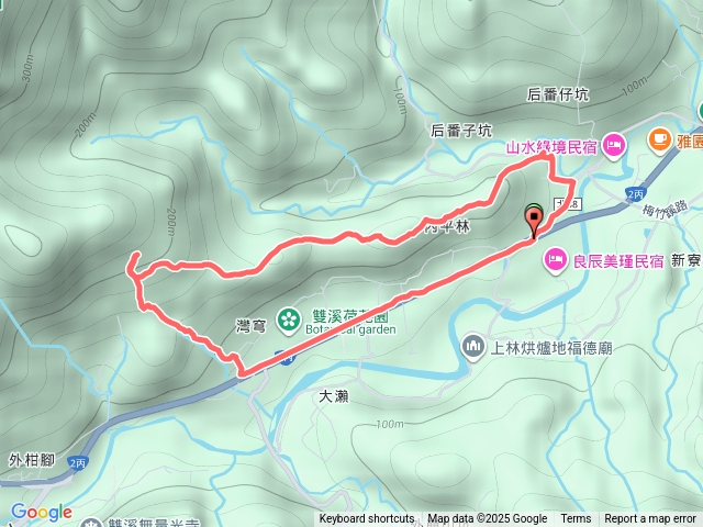 上林國小-東內平林山-上林山-平林山-灣穹O形