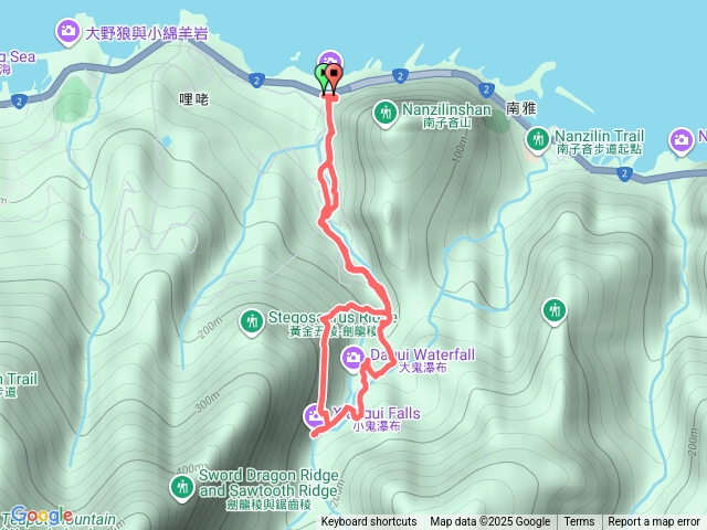 小錐麓古道--小鬼瀑布--保羅尖