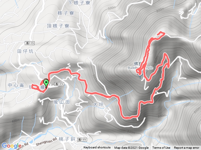 佛寶寺、大坑山