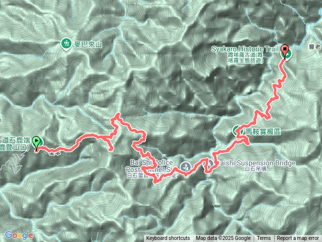 霞喀羅全段(西進東出)＋石鹿大山預覽圖