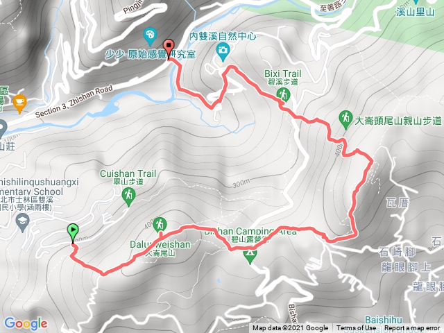 大崙頭尾山縱走(中社路步道進 大崙頭尾山木棧步道出)