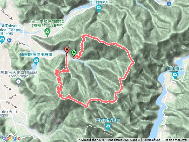 舊新武界越山O型橫坪山