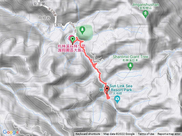 杉林溪松瀧岩瀑布