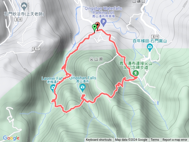 老梅冷泉青山瀑布O型路線