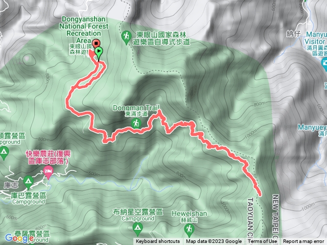 東滿步道東眼進出