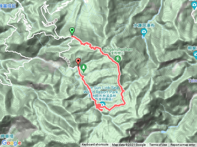 留龍頭起登＞嶺頭山＞金柑樹山＞天地眼及淞瀧岩＞16:30搭公車回留龍頭
