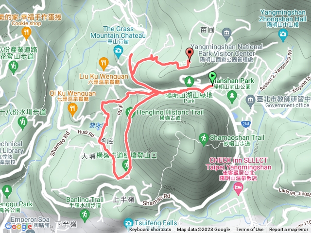 2023.07.06陽明山橫嶺古道，陽明山第二停車場健走