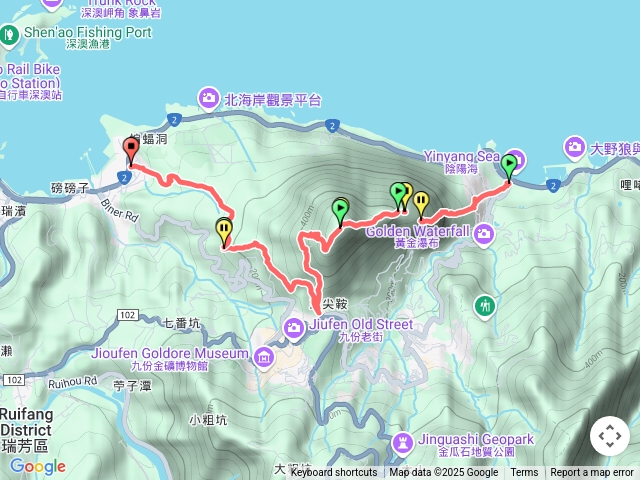 黃金一稜-基隆山東西峰