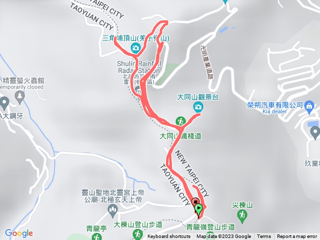 青龍嶺、三角埔頂山